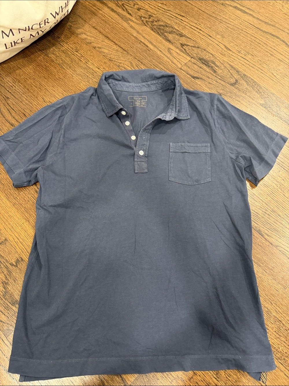 Billy Reid Men's Short Sleeve Polo Shirt - Navy